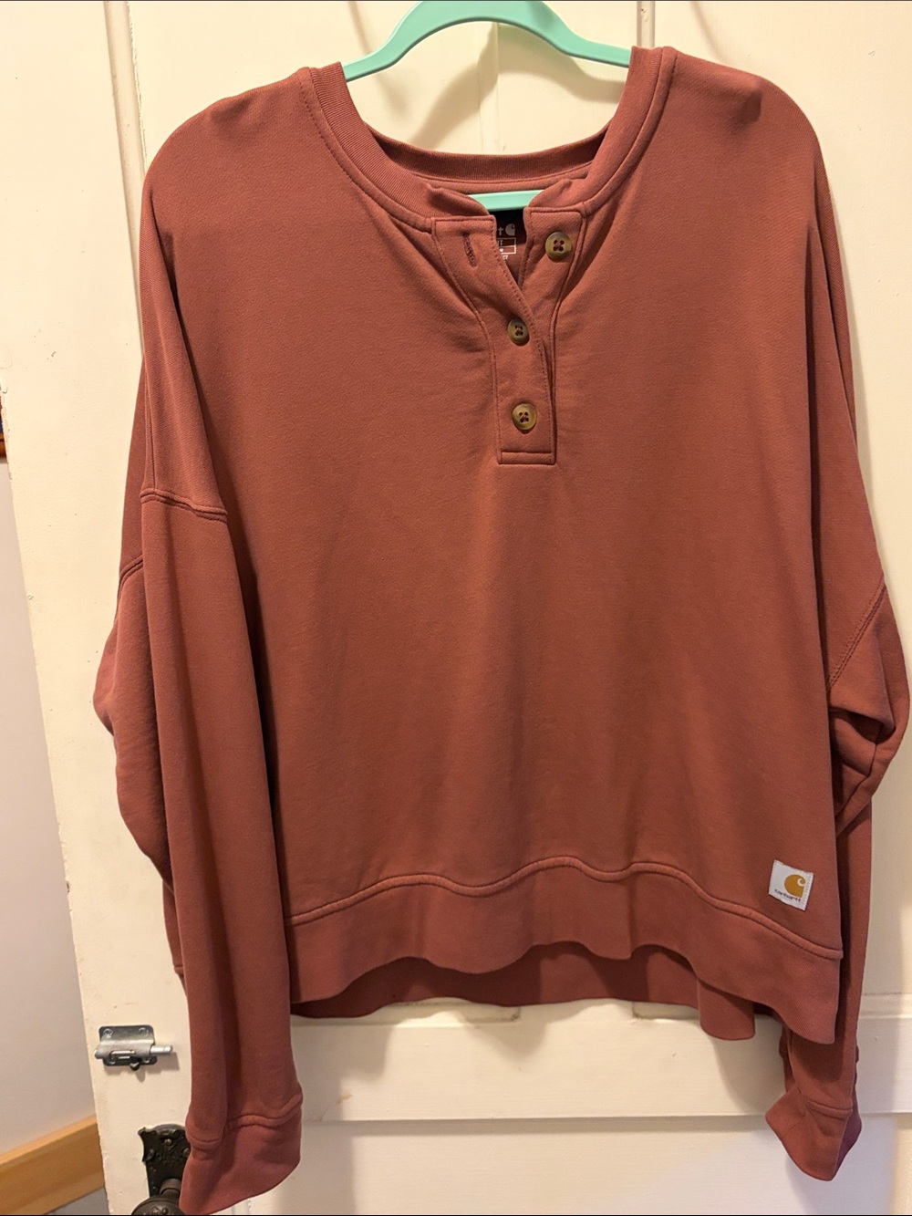 Carhartt Women's Rosewood Henley Crew Sweatshirt